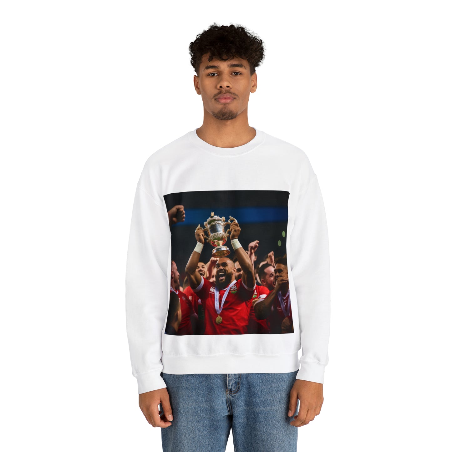 Tonga lifting the RWC - light sweatshirts