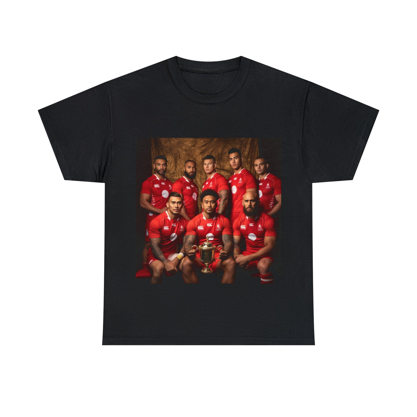 Tonga RWC photoshoot - dark shirts