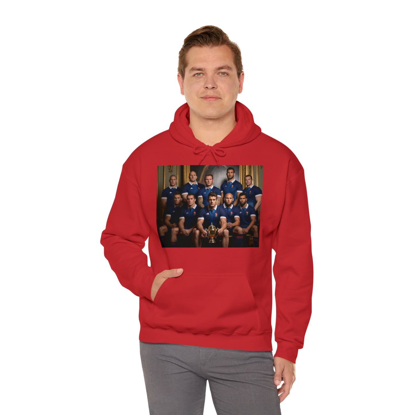 France World Cup Photoshoot - dark hoodies