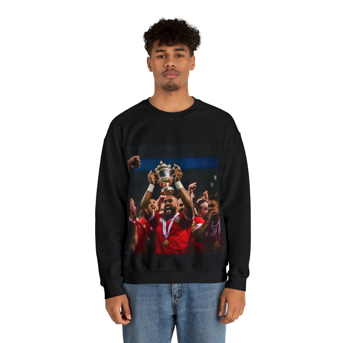 Tonga lifting the RWC - black sweatshirt