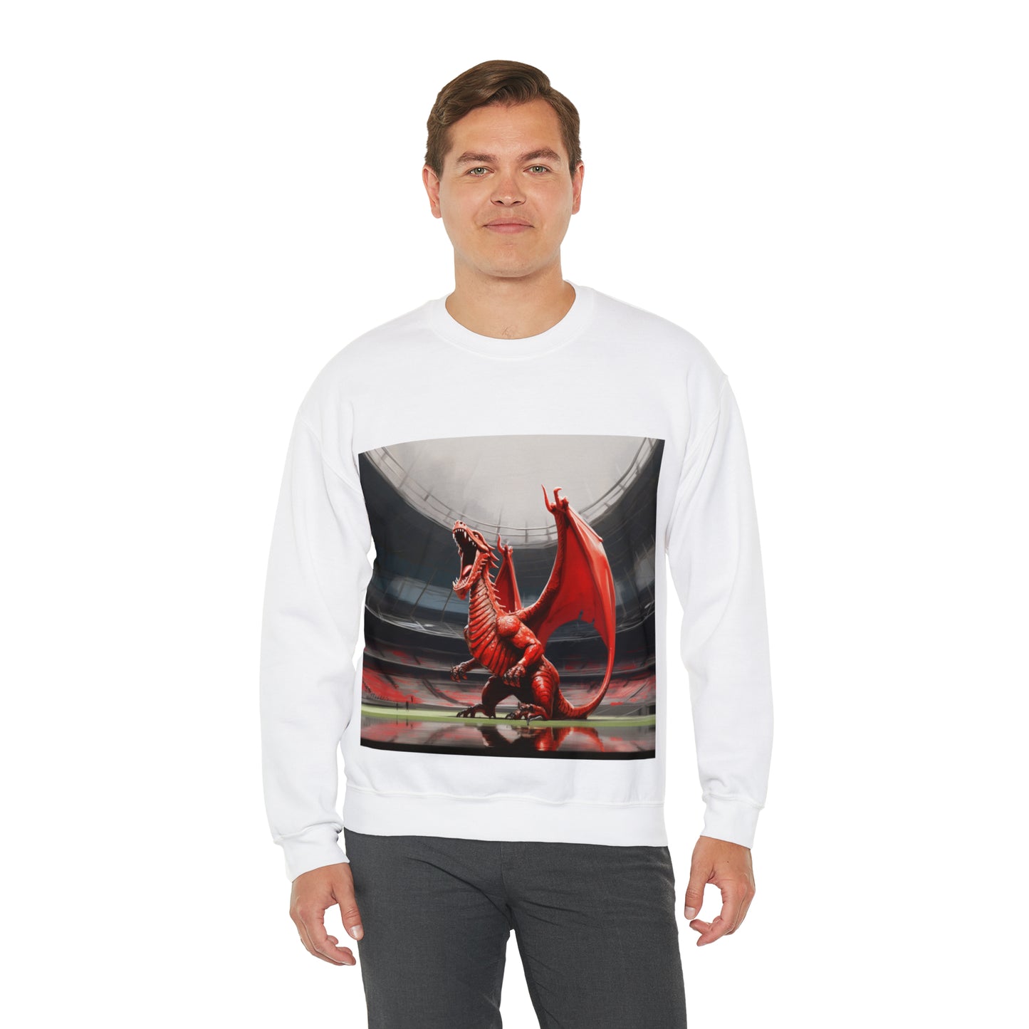 Welsh Dragon 2 - light sweatshirts