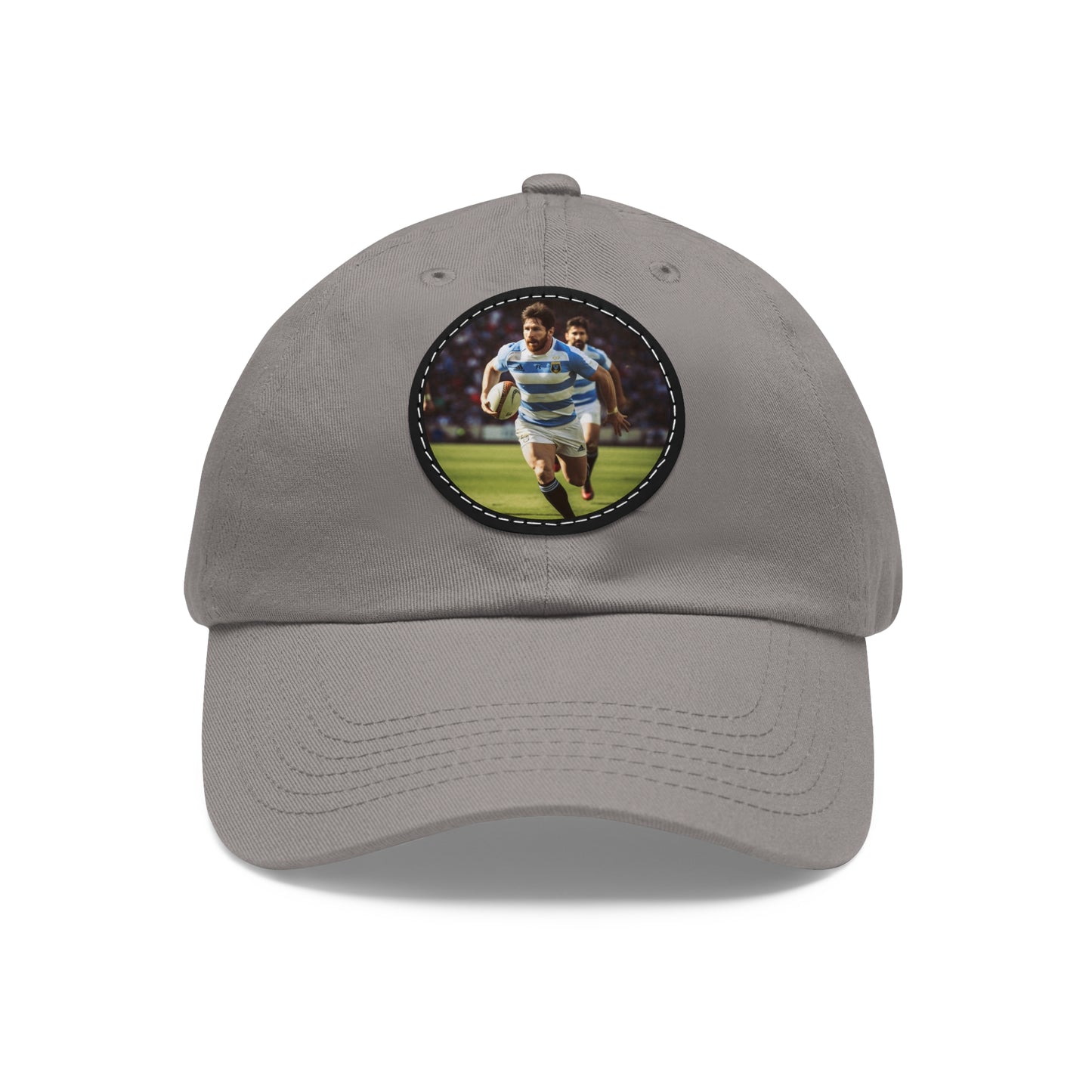 Rugby Messi Round Leather Patch Hat