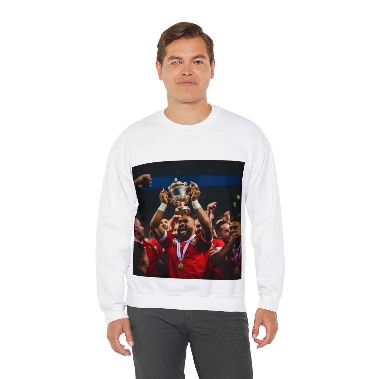 Tonga lifting the RWC - light sweatshirts