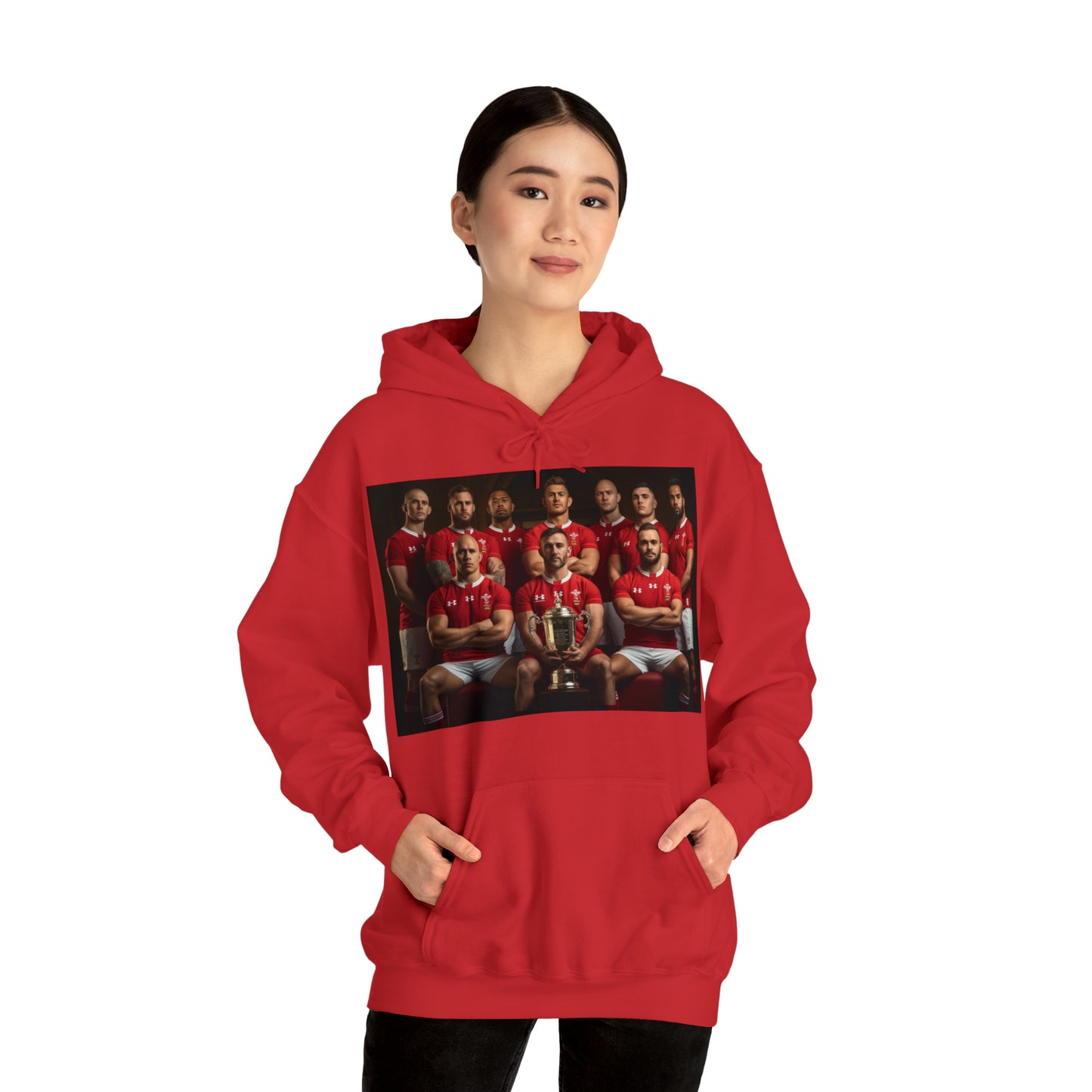 Wales RWC Photoshoot - dark hoodies