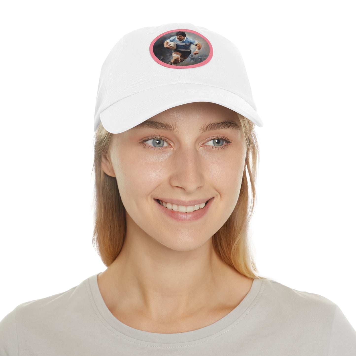 Rugby Maradona Round Leather Patch Hat