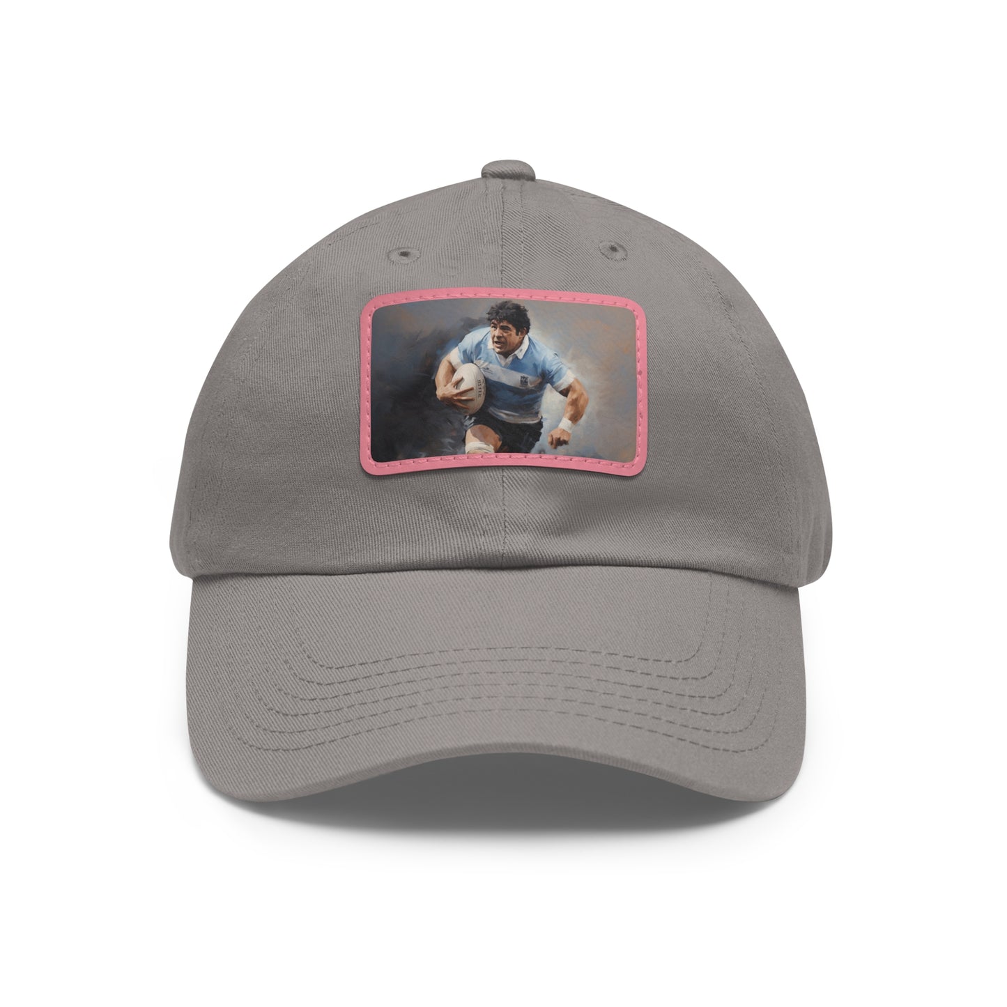 Rugby Maradona Rectangle Leather Patch Hat