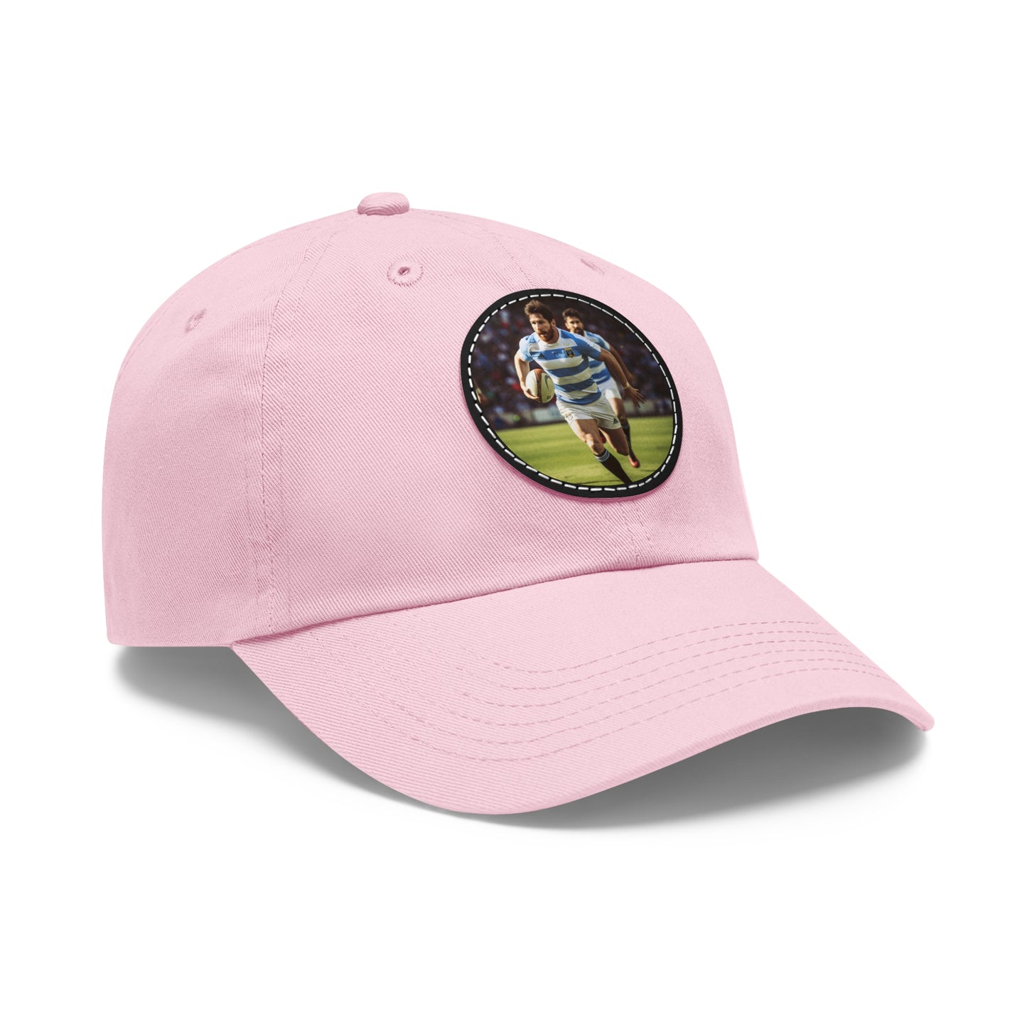 Rugby Messi Round Leather Patch Hat