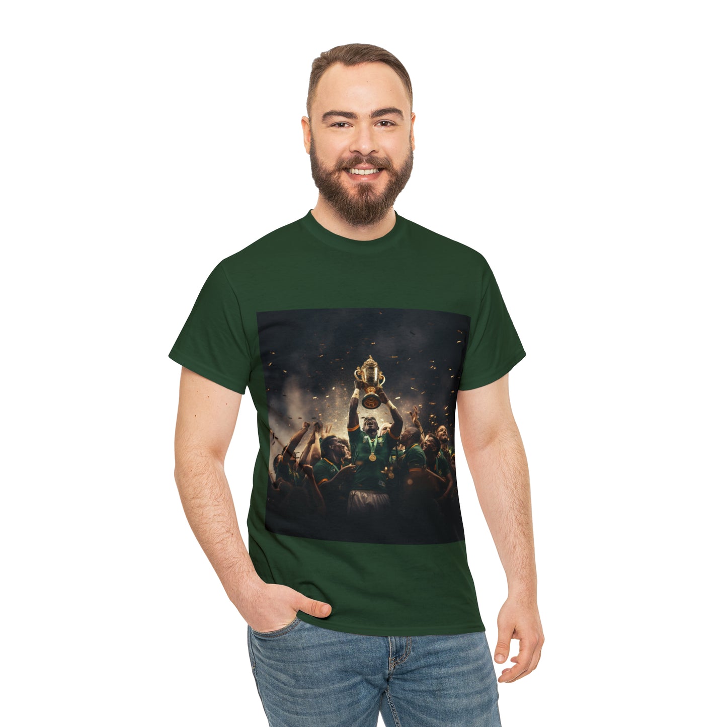 Springboks lifting RWC - dark shirts