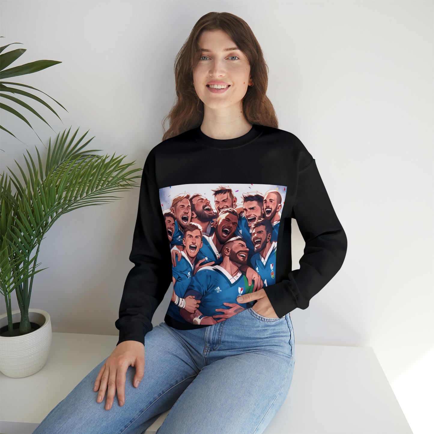 Italy Celebrating - black sweatshirt