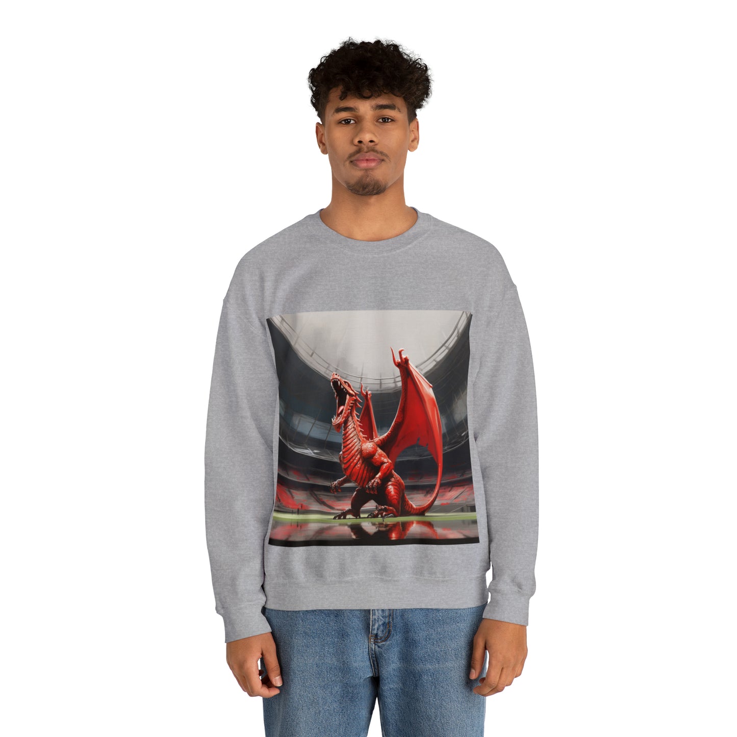 Welsh Dragon 2 - light sweatshirts