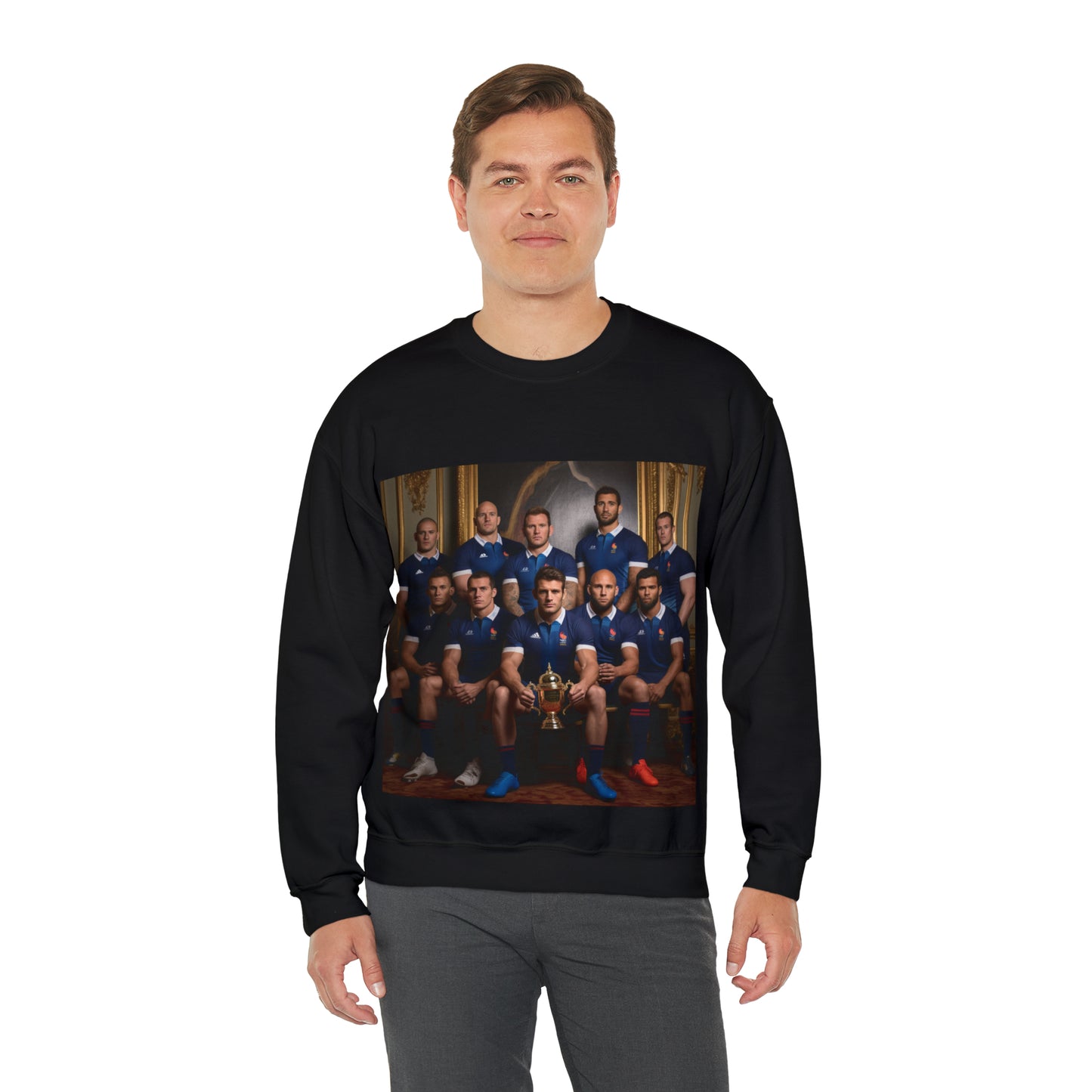 France World Cup Photoshoot - dark sweatshirts
