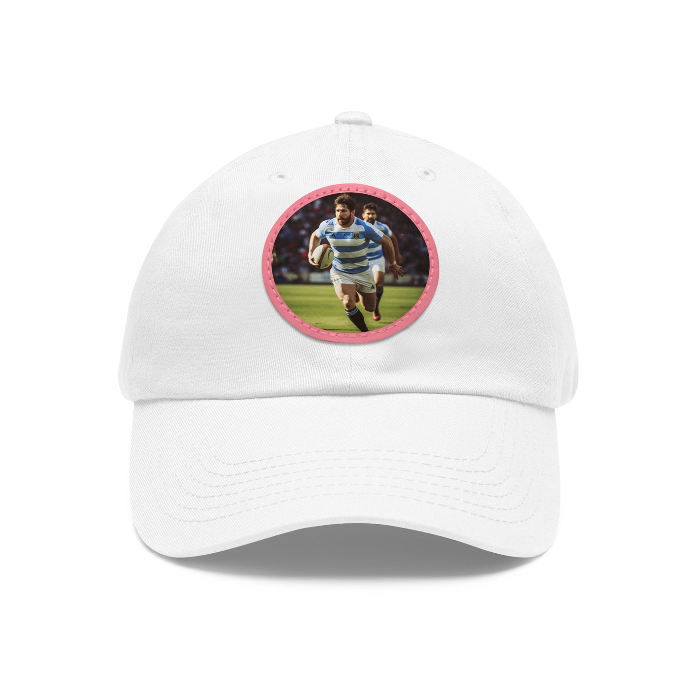 Rugby Messi Round Leather Patch Hat