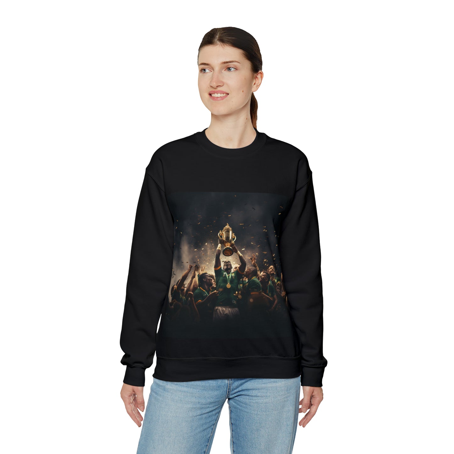 Springboks lifting RWC - black sweatshirt