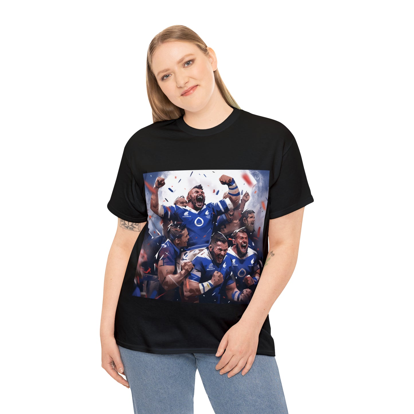 France Celebrating - dark shirts