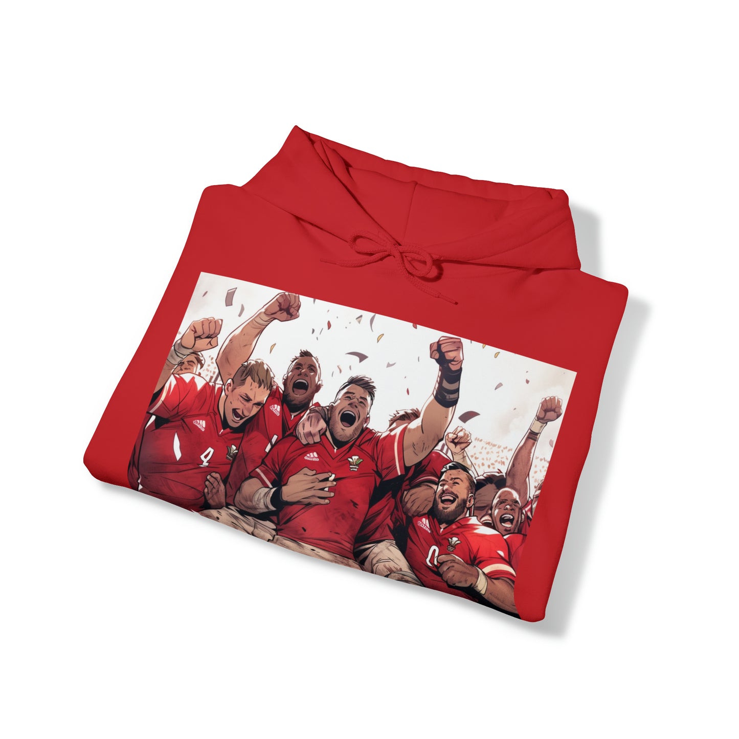 Wales Celebrating - dark hoodies