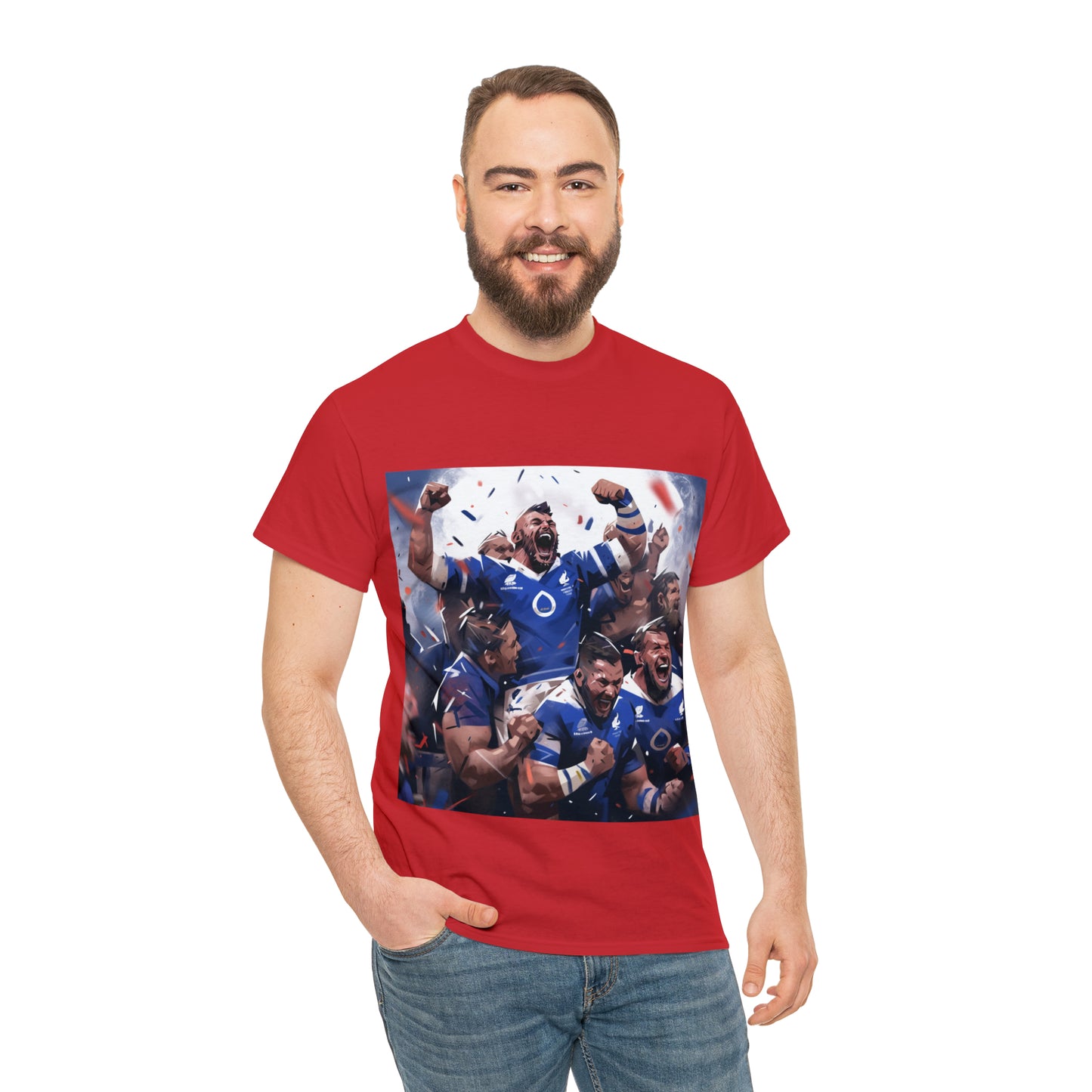 France Celebrating - dark shirts