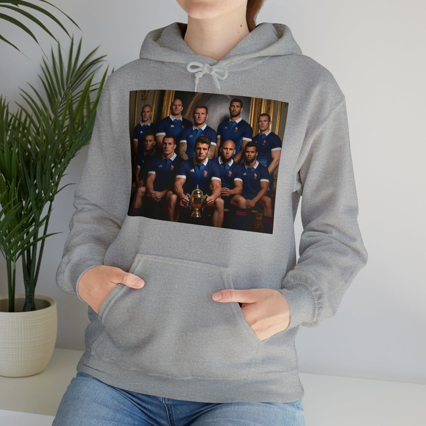 France World Cup Photoshoot - light hoodies