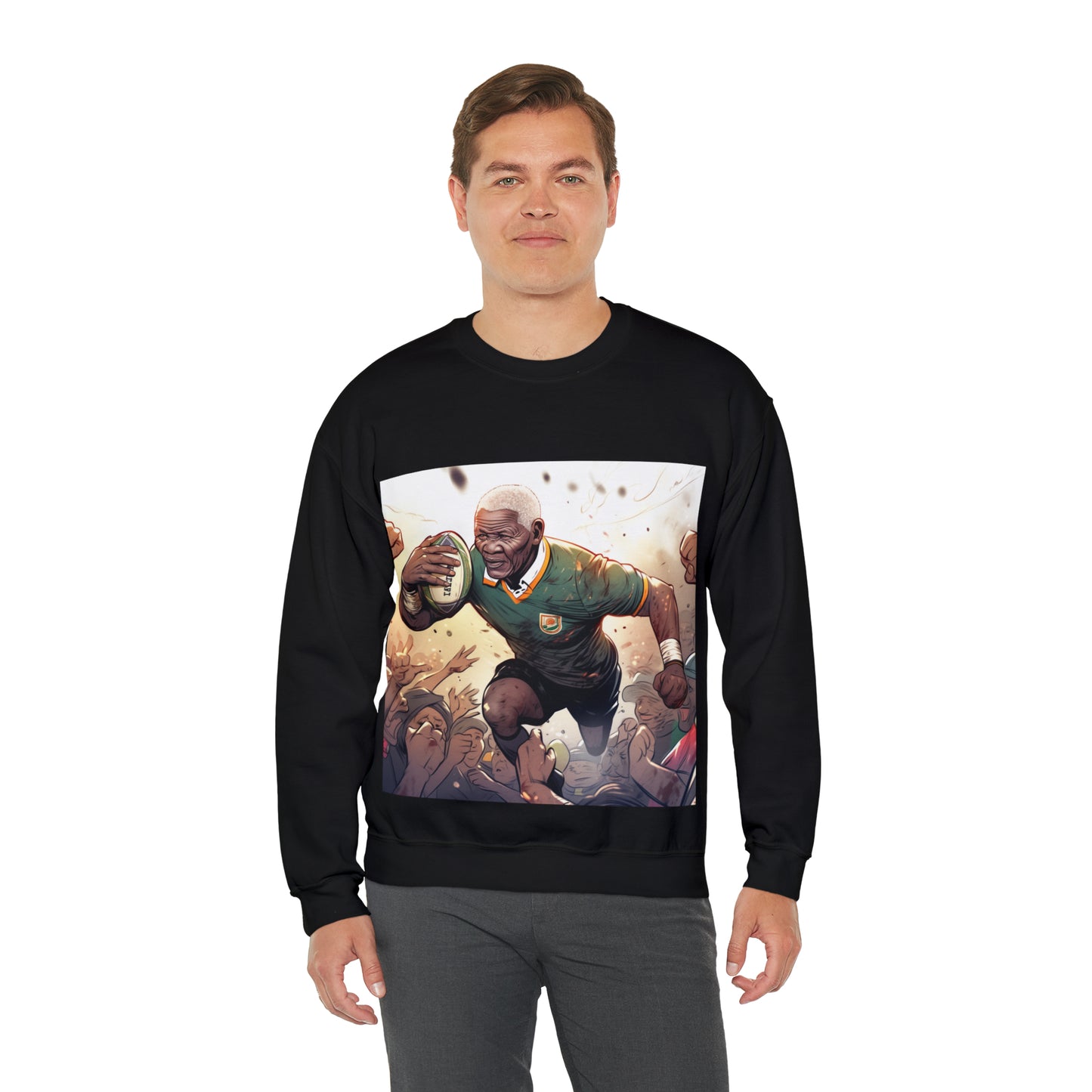 Rugby Mandela - black sweatshirt