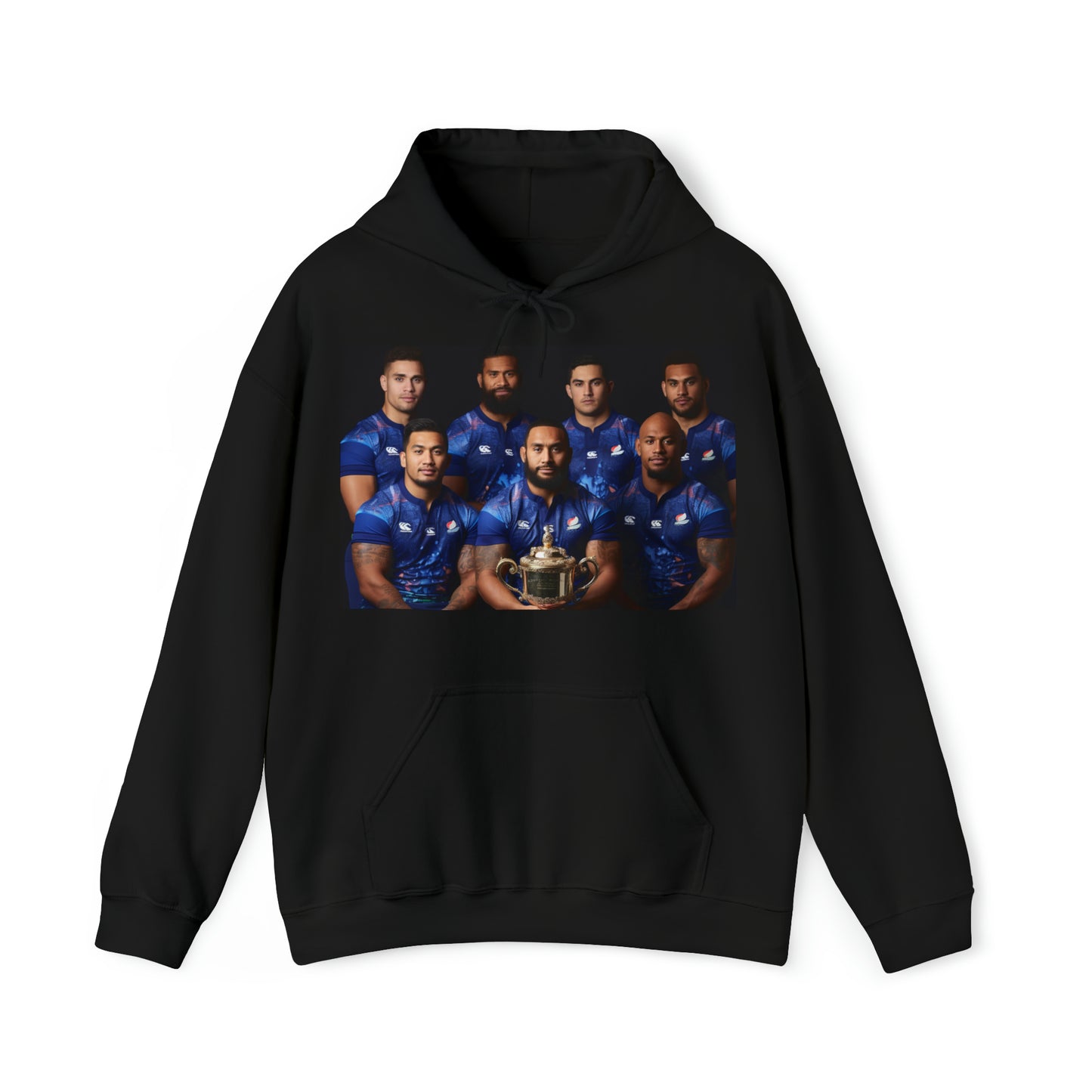 Samoa RWC Photoshoot - dark hoodies