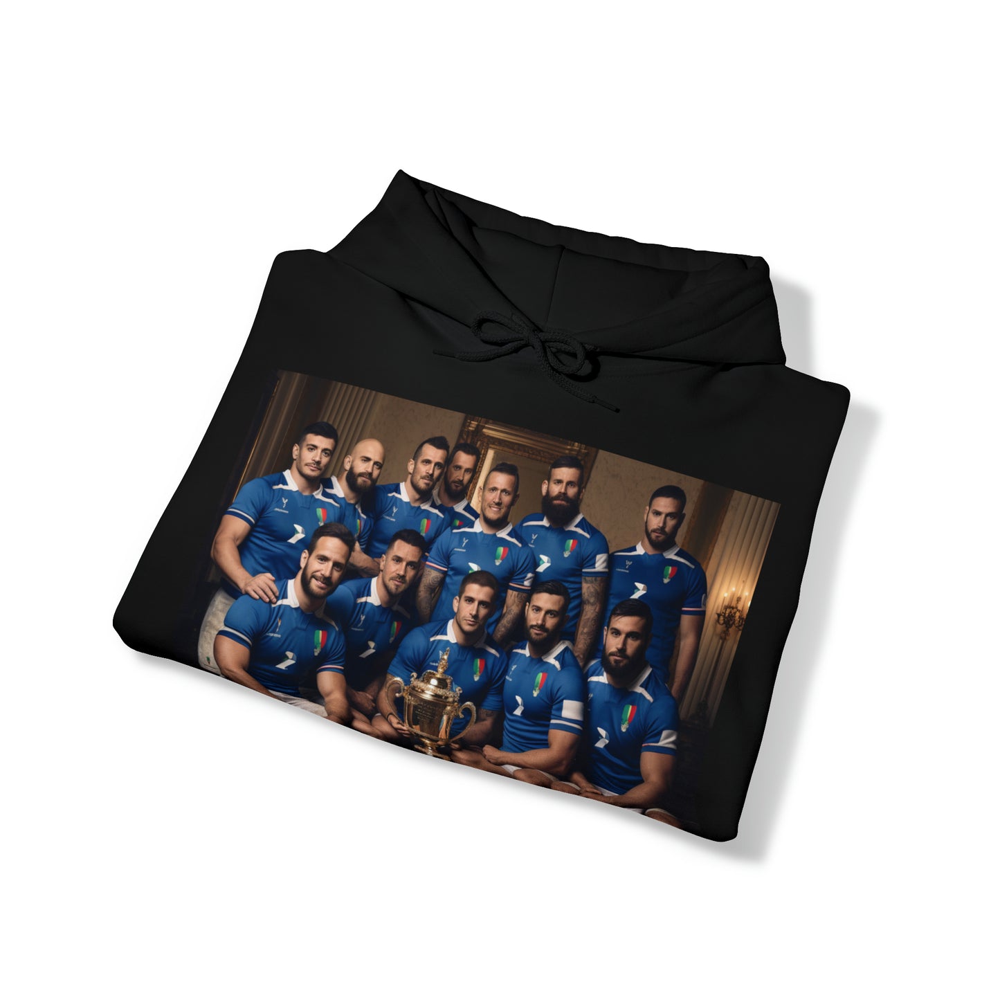 Italy World Cup photoshoot - dark hoodies