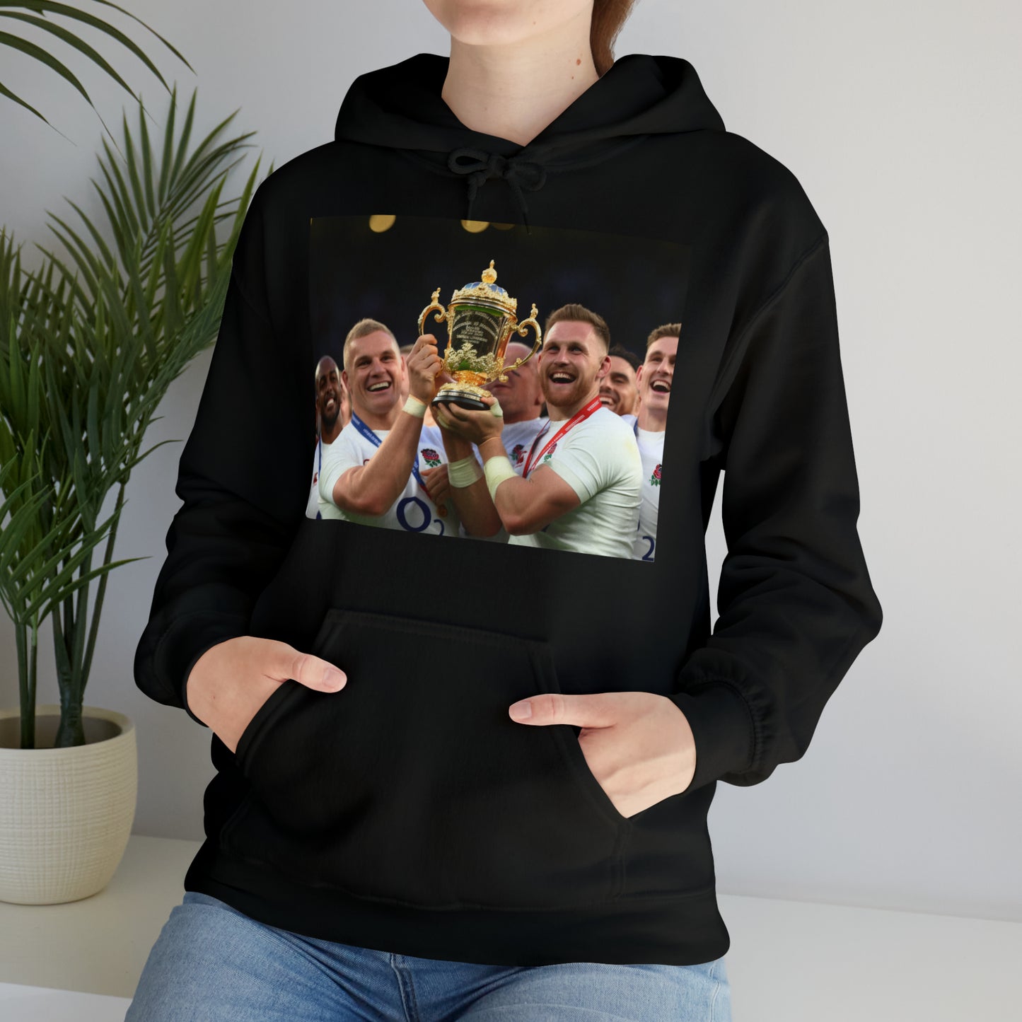 England Celebrating Winning World Cup - dark hoodies