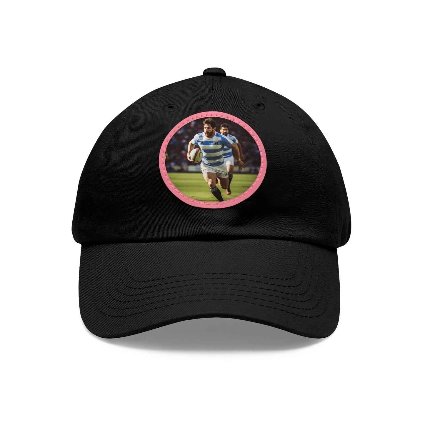 Rugby Messi Round Leather Patch Hat