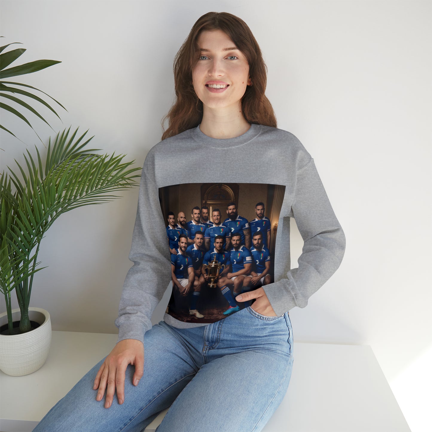 Italy World Cup photoshoot - light sweatshirts