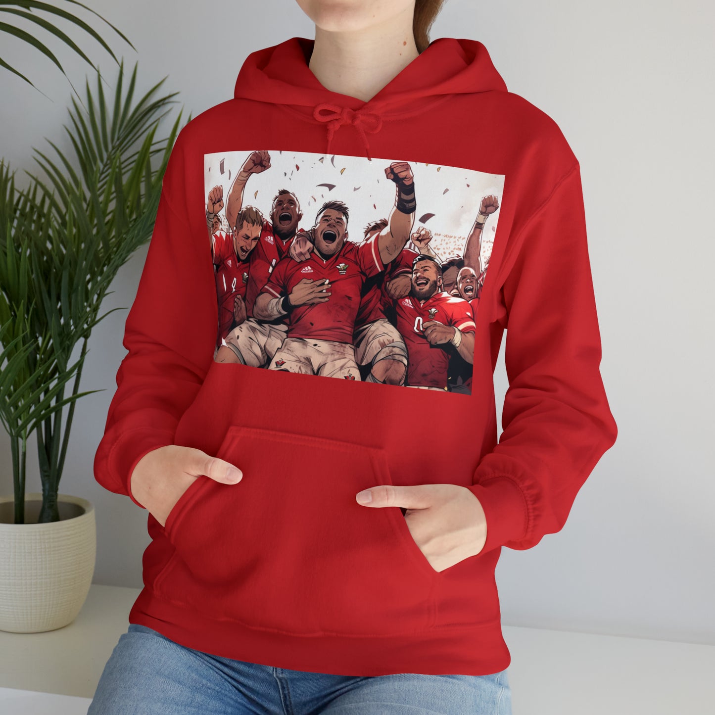 Wales Celebrating - dark hoodies