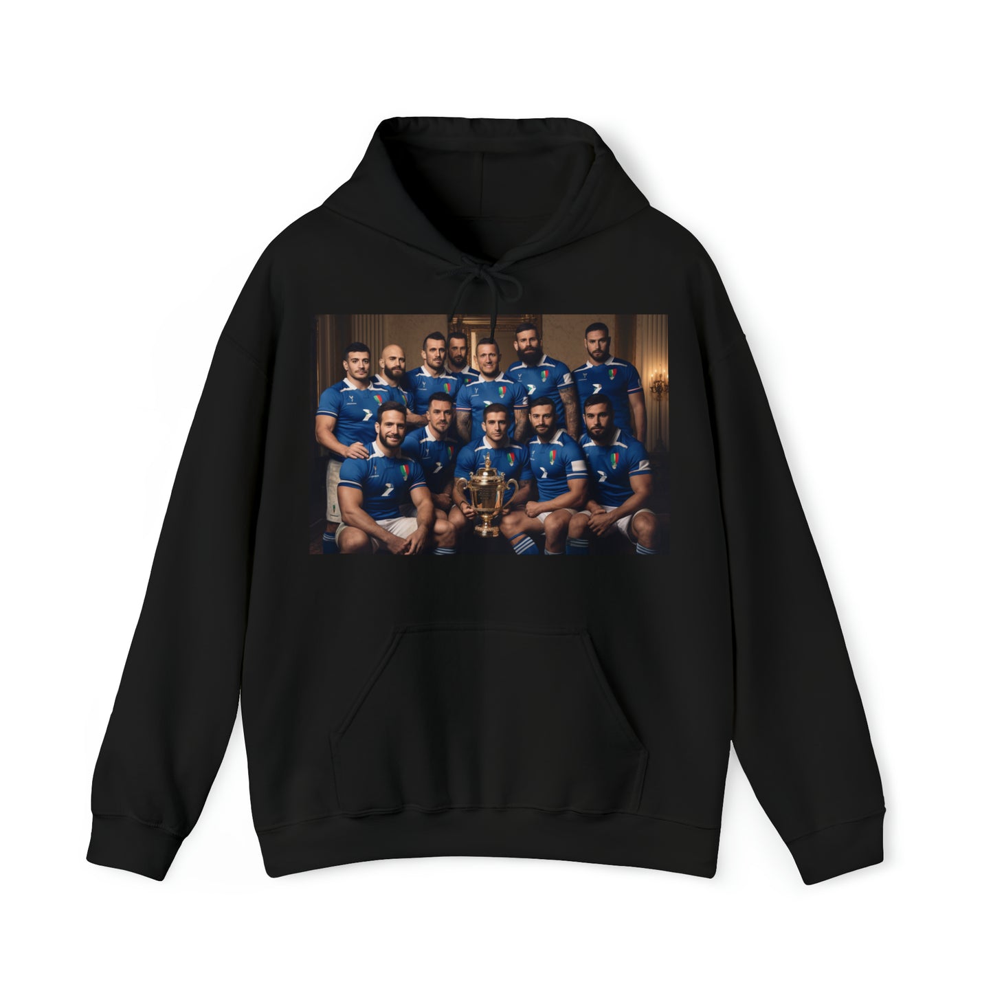 Italy World Cup photoshoot - dark hoodies