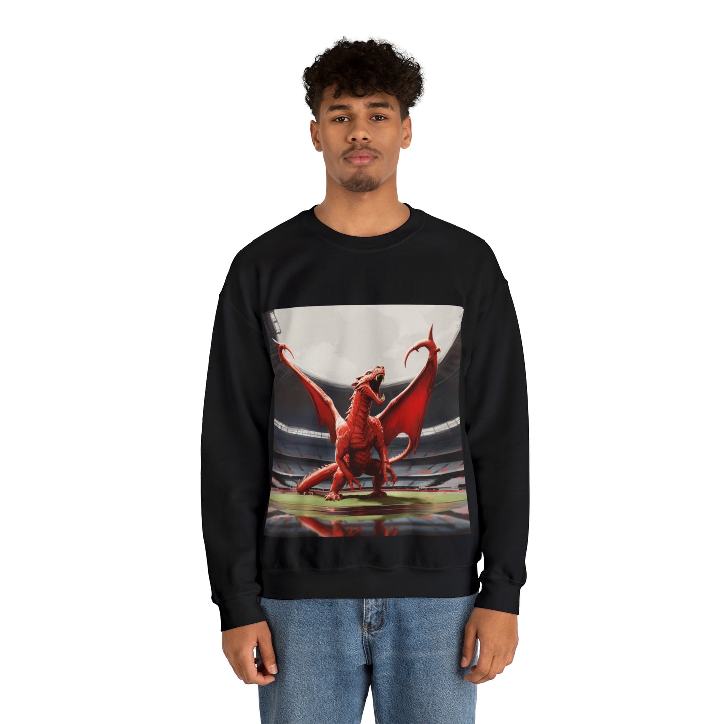 Welsh Dragon - black sweatshirt