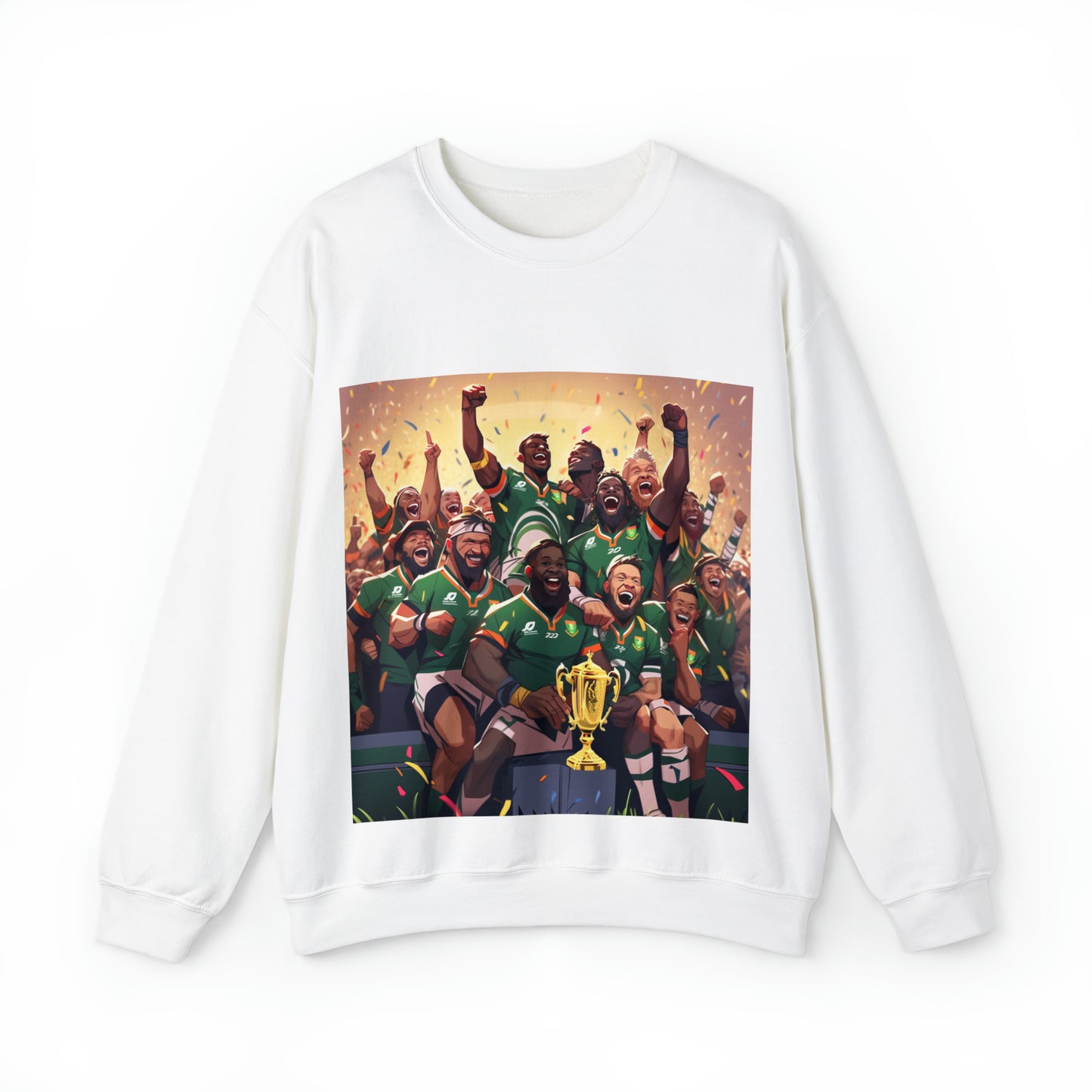 Springboks Celebrating with RWC - light sweatshirts