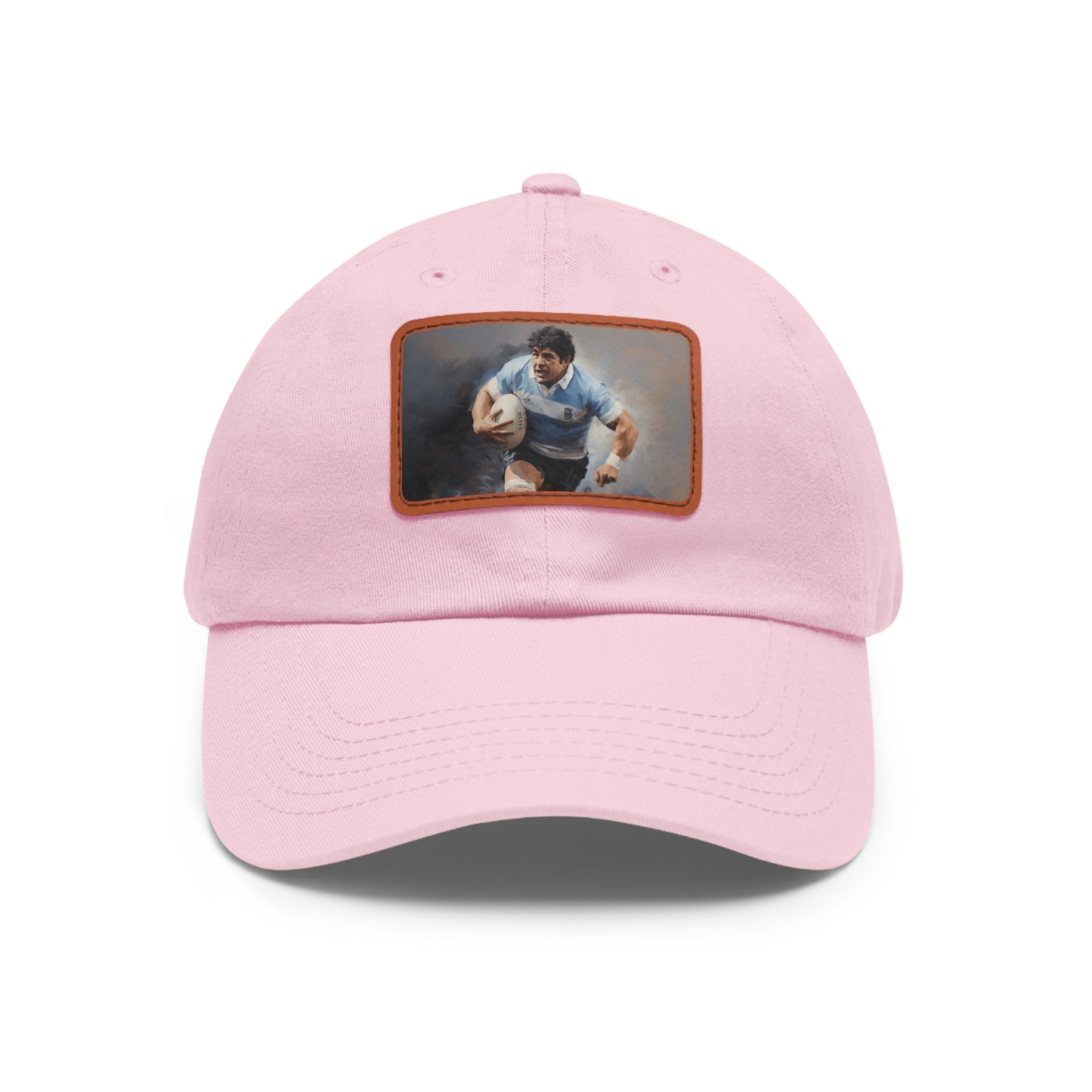Rugby Maradona Rectangle Leather Patch Hat