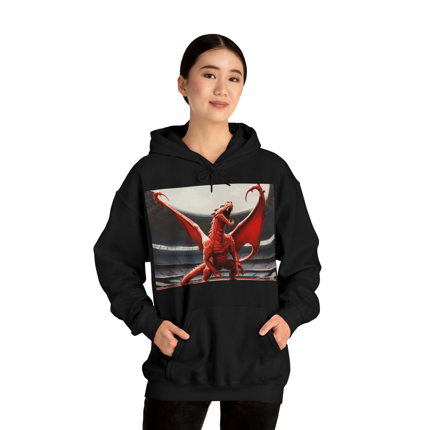 Welsh Dragon - dark hoodies