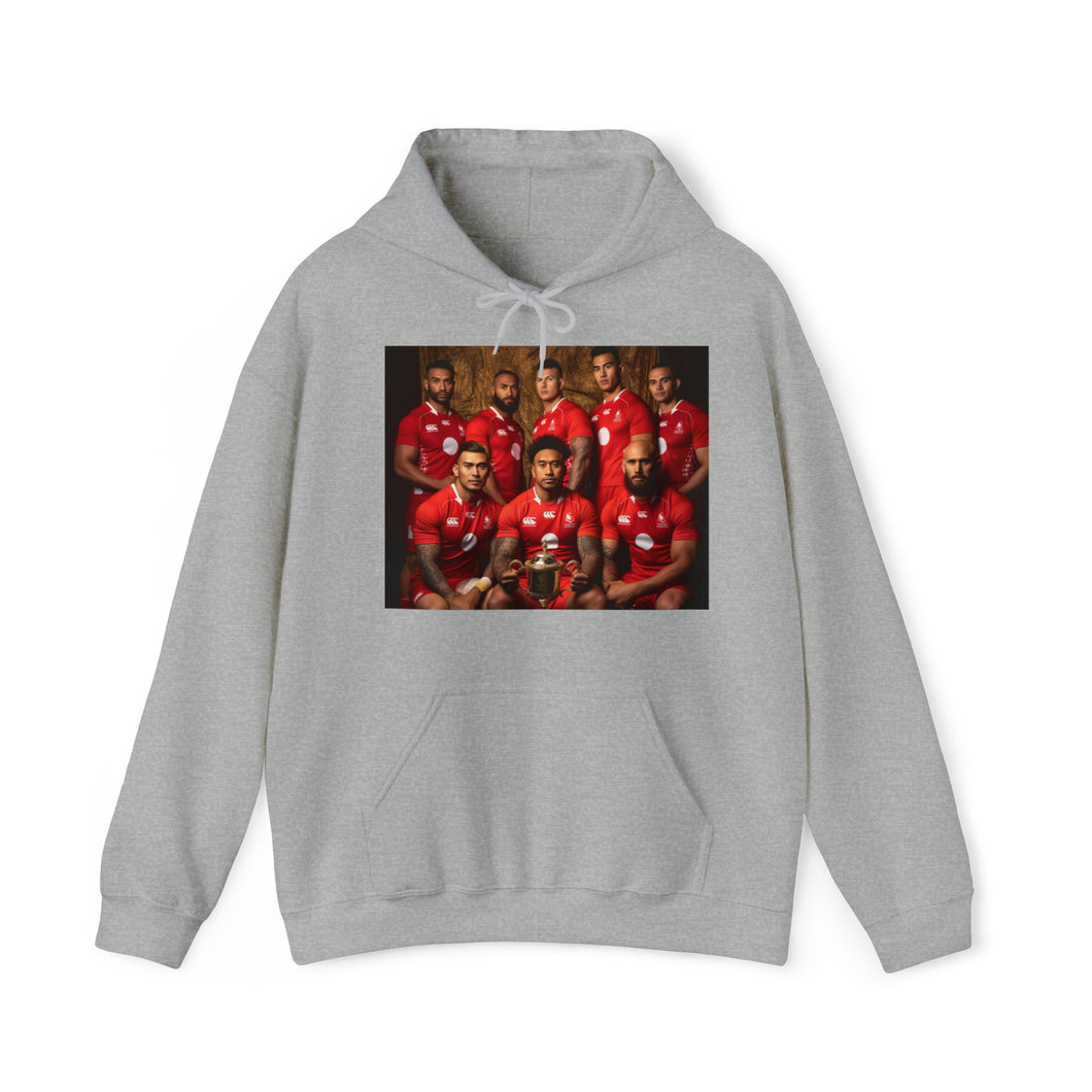 Tonga RWC photoshoot - light hoodies