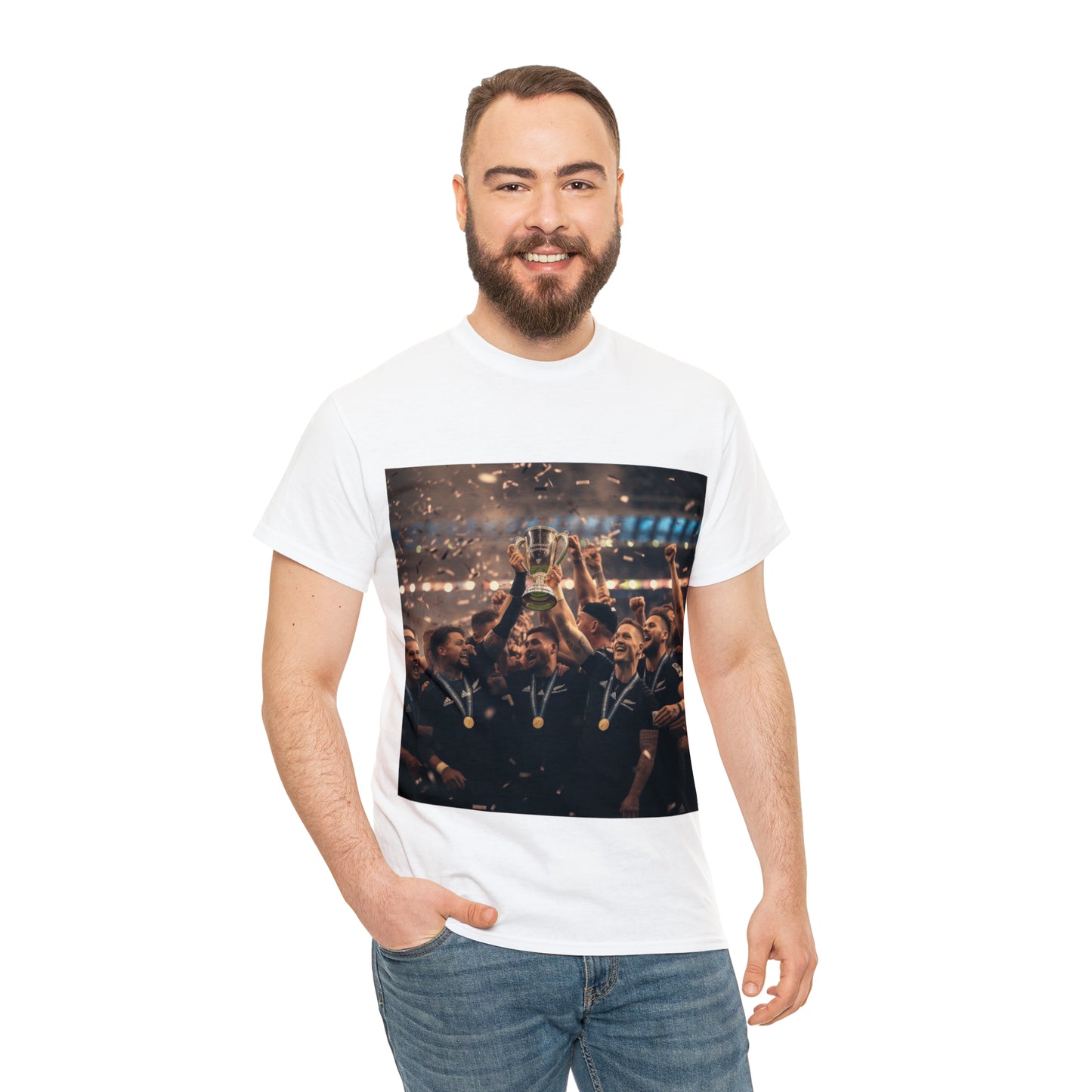 All Blacks World Cup Celebration - light shirts