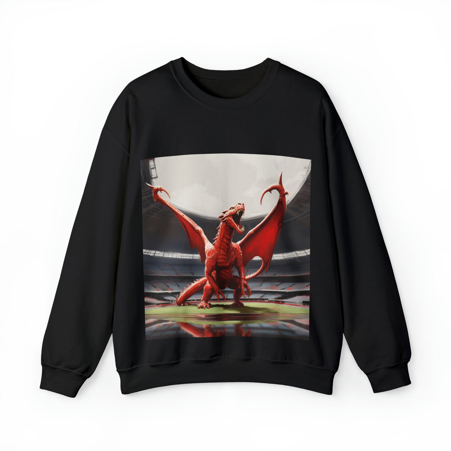 Welsh Dragon - black sweatshirt