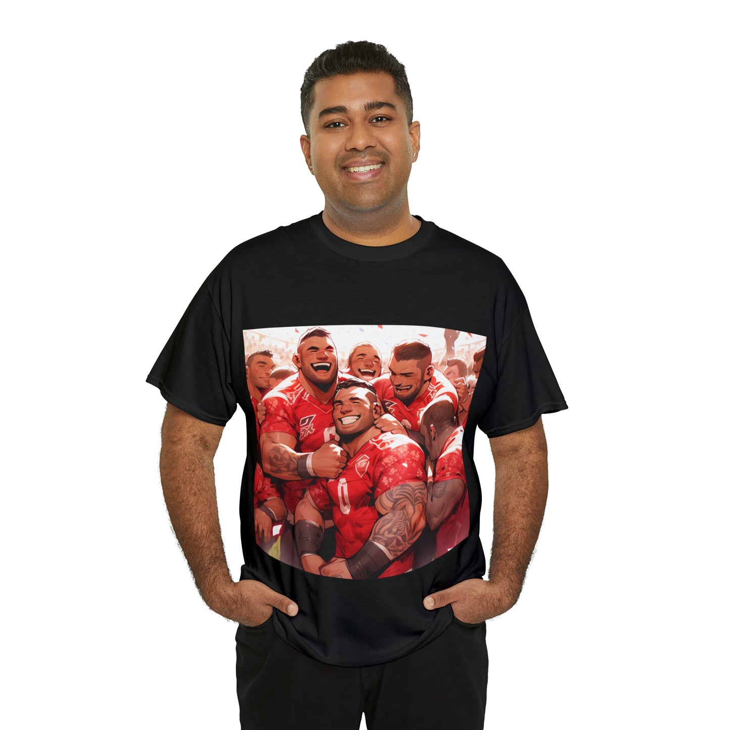 Happy Tonga - dark shirts