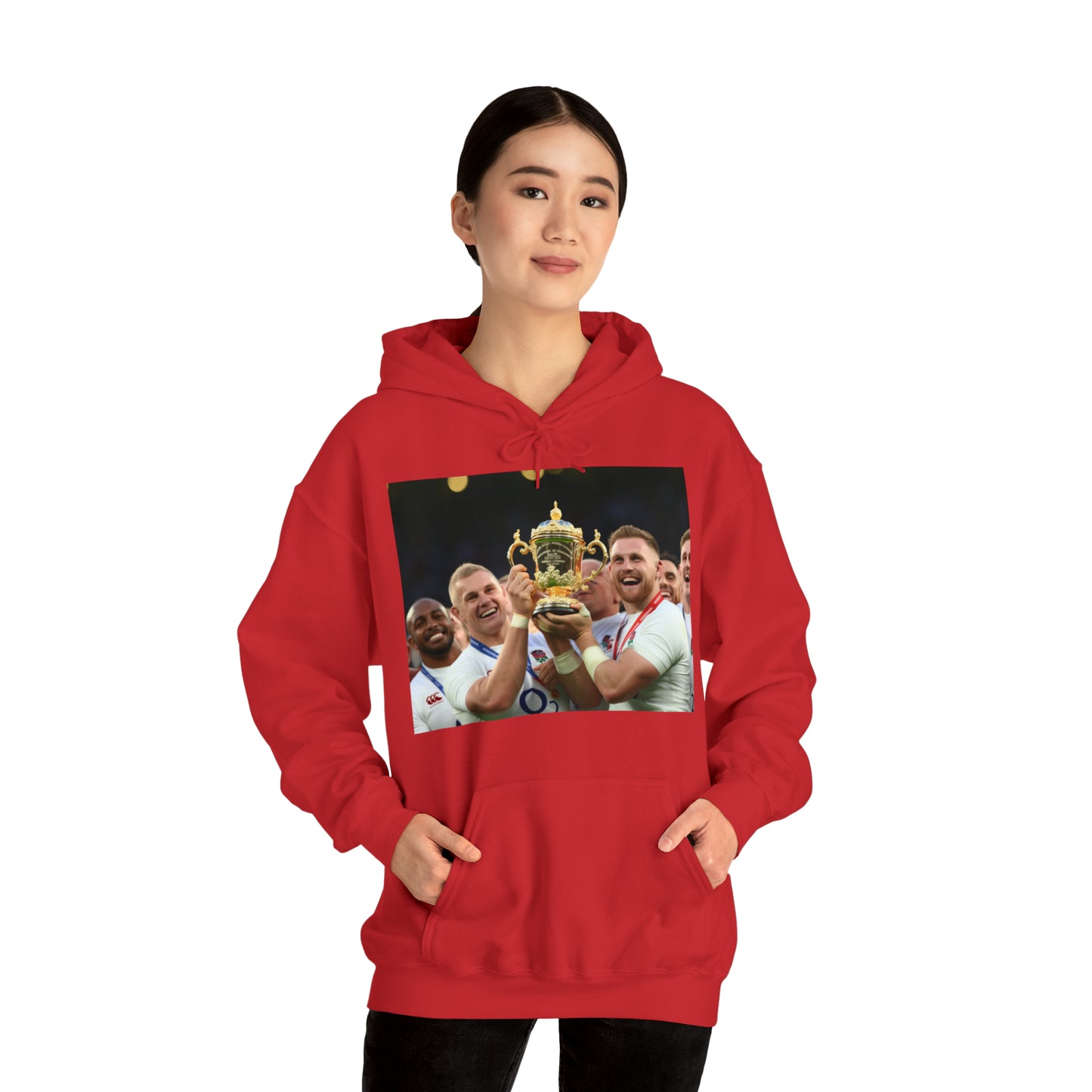 England Celebrating Winning World Cup - dark hoodies