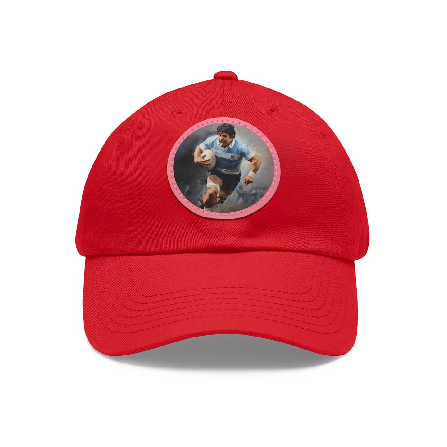 Rugby Maradona Round Leather Patch Hat