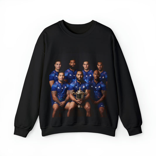 Samoa RWC Photoshoot - black sweatshirt