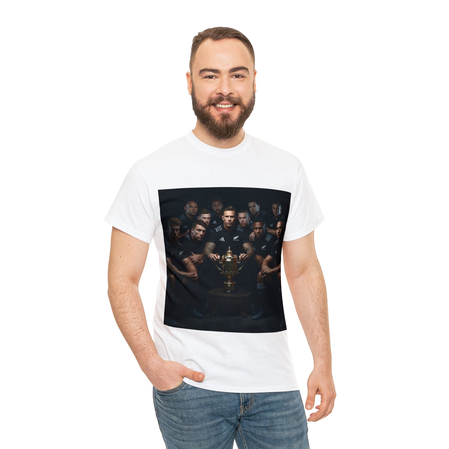 All Blacks Winners Photoshoot - light shirts