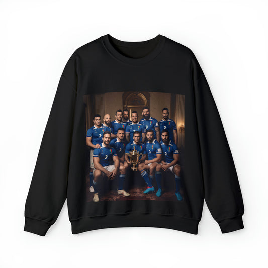 Italy World Cup photoshoot - black sweatshirt