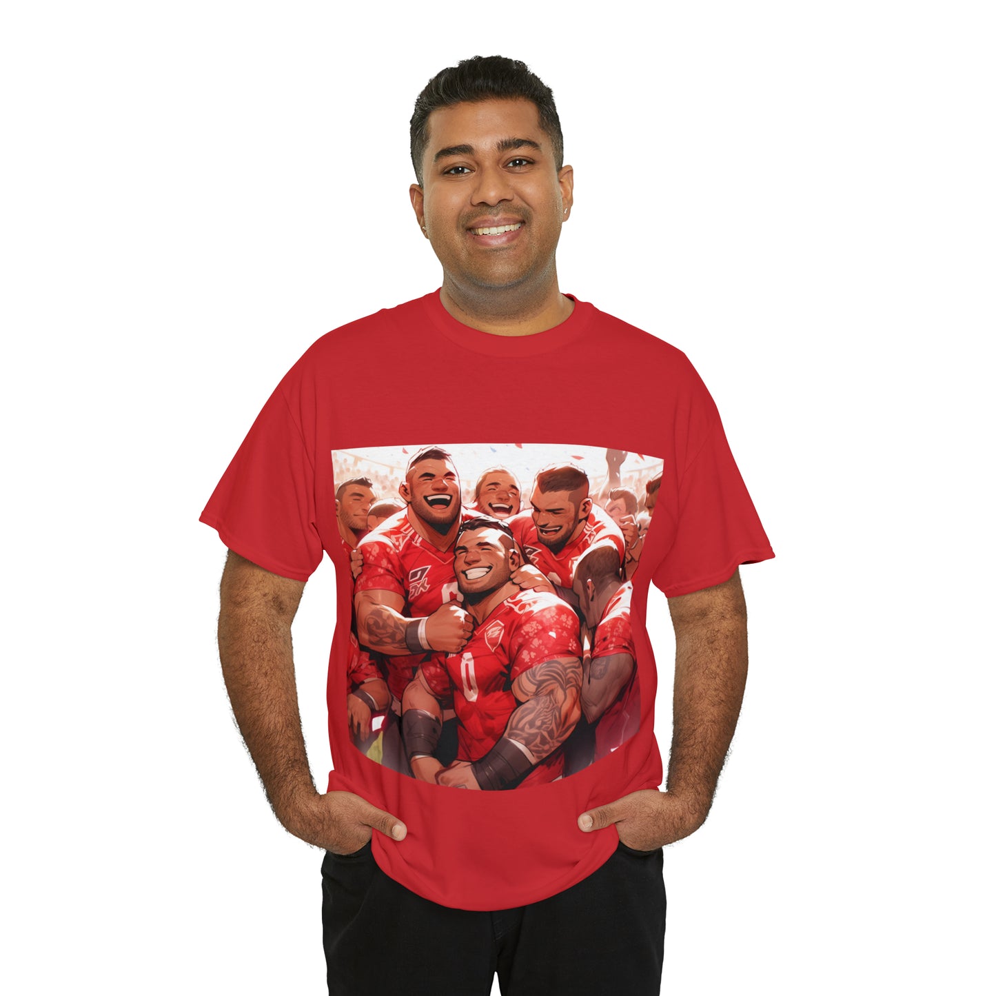 Happy Tonga - dark shirts