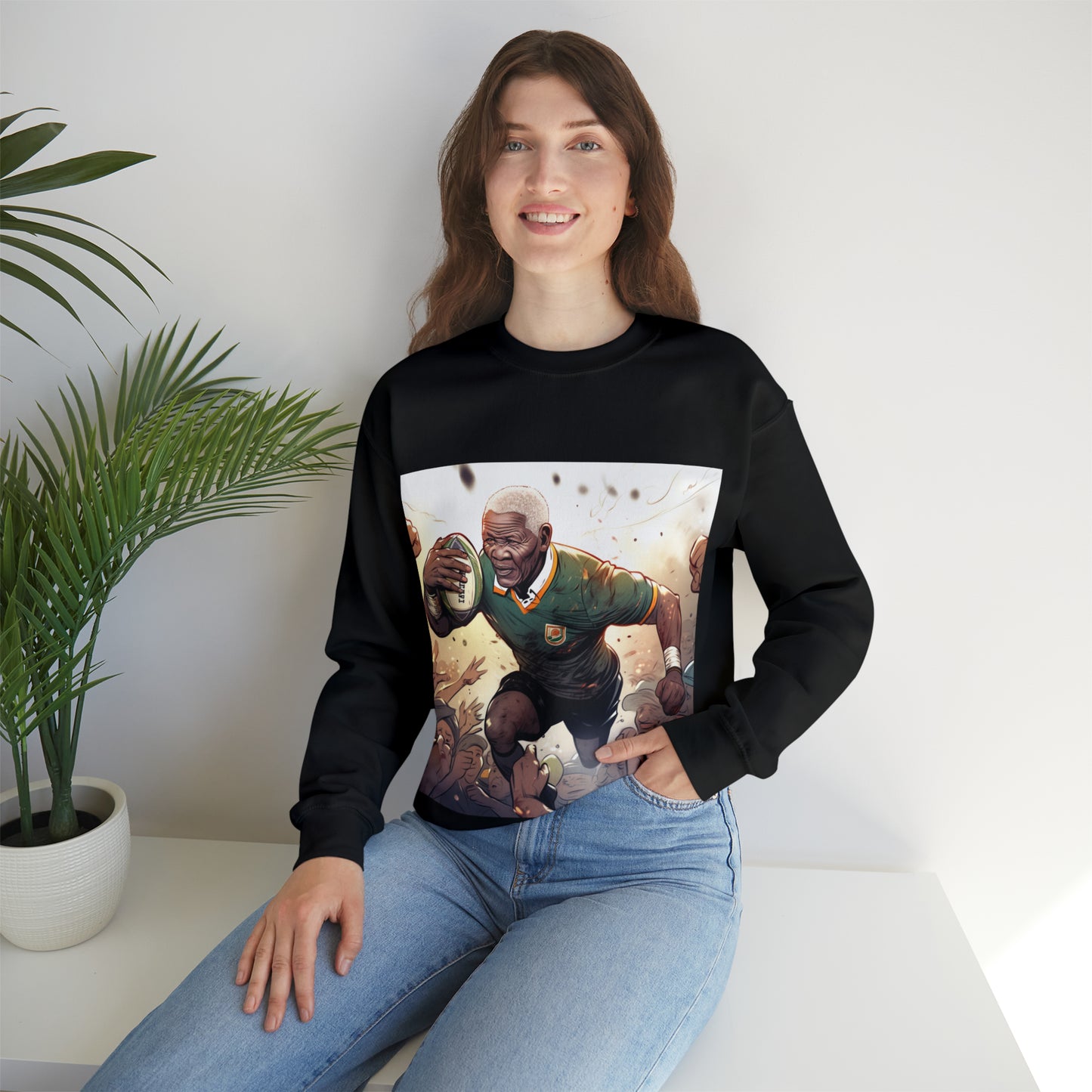 Rugby Mandela - black sweatshirt