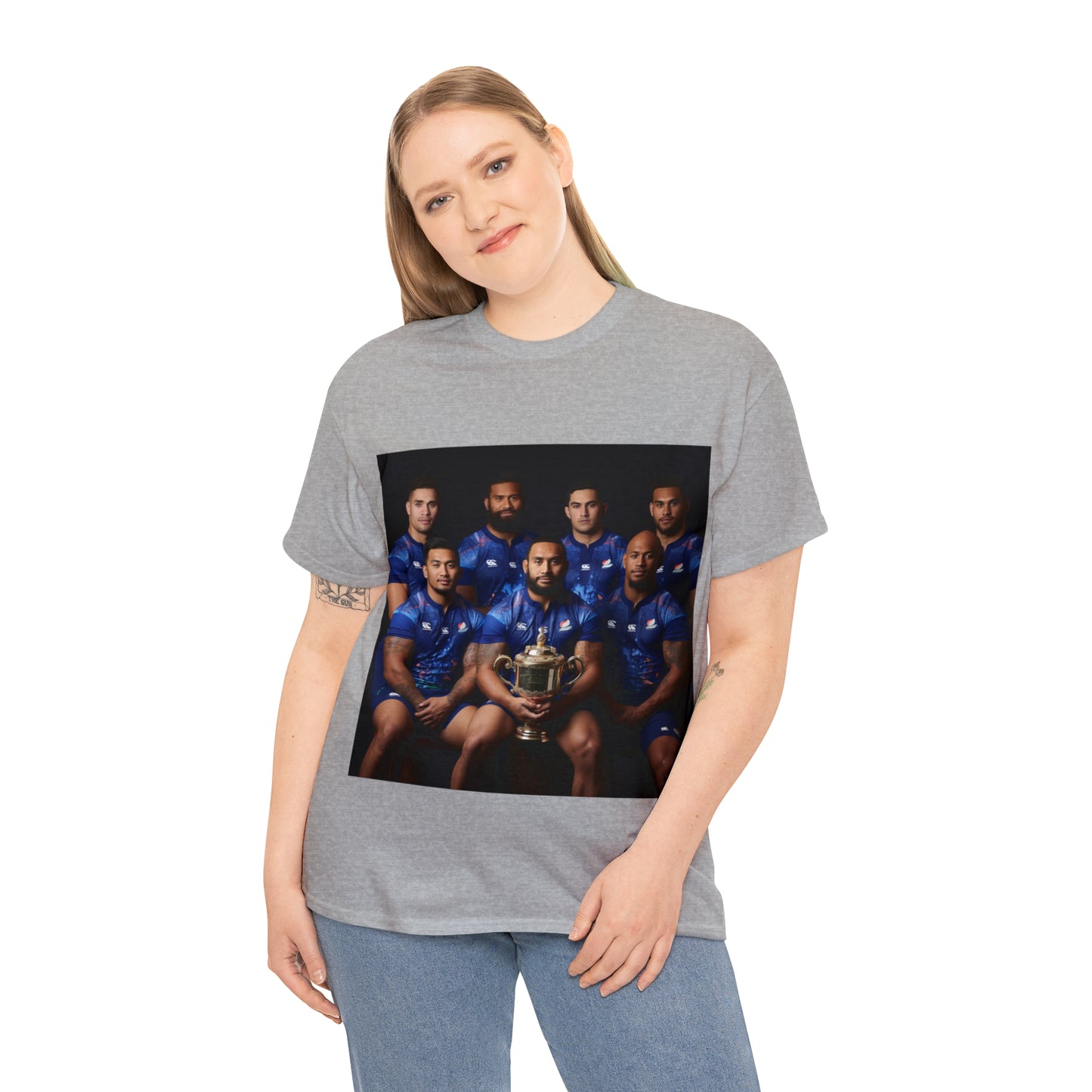 Samoa RWC Photoshoot - light shirts