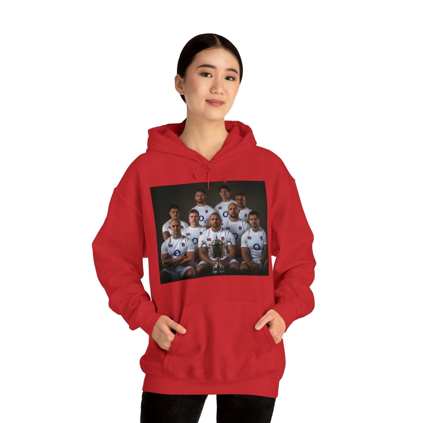 England World Cup Photoshoot - dark hoodies