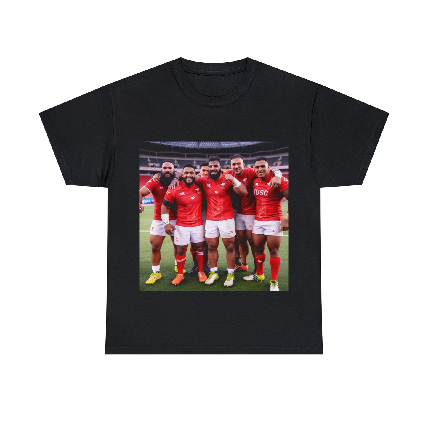 Post Match Tonga - dark shirts