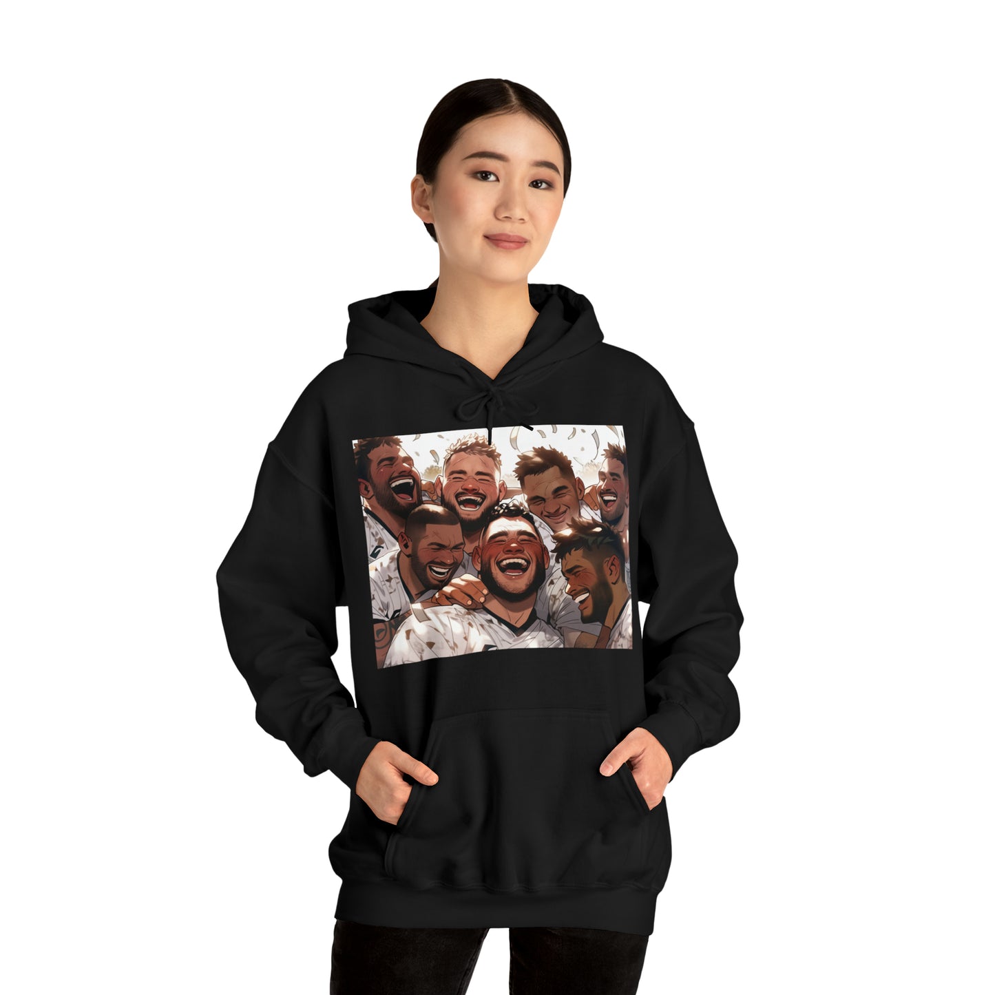 Happy Fiji - black hoodie