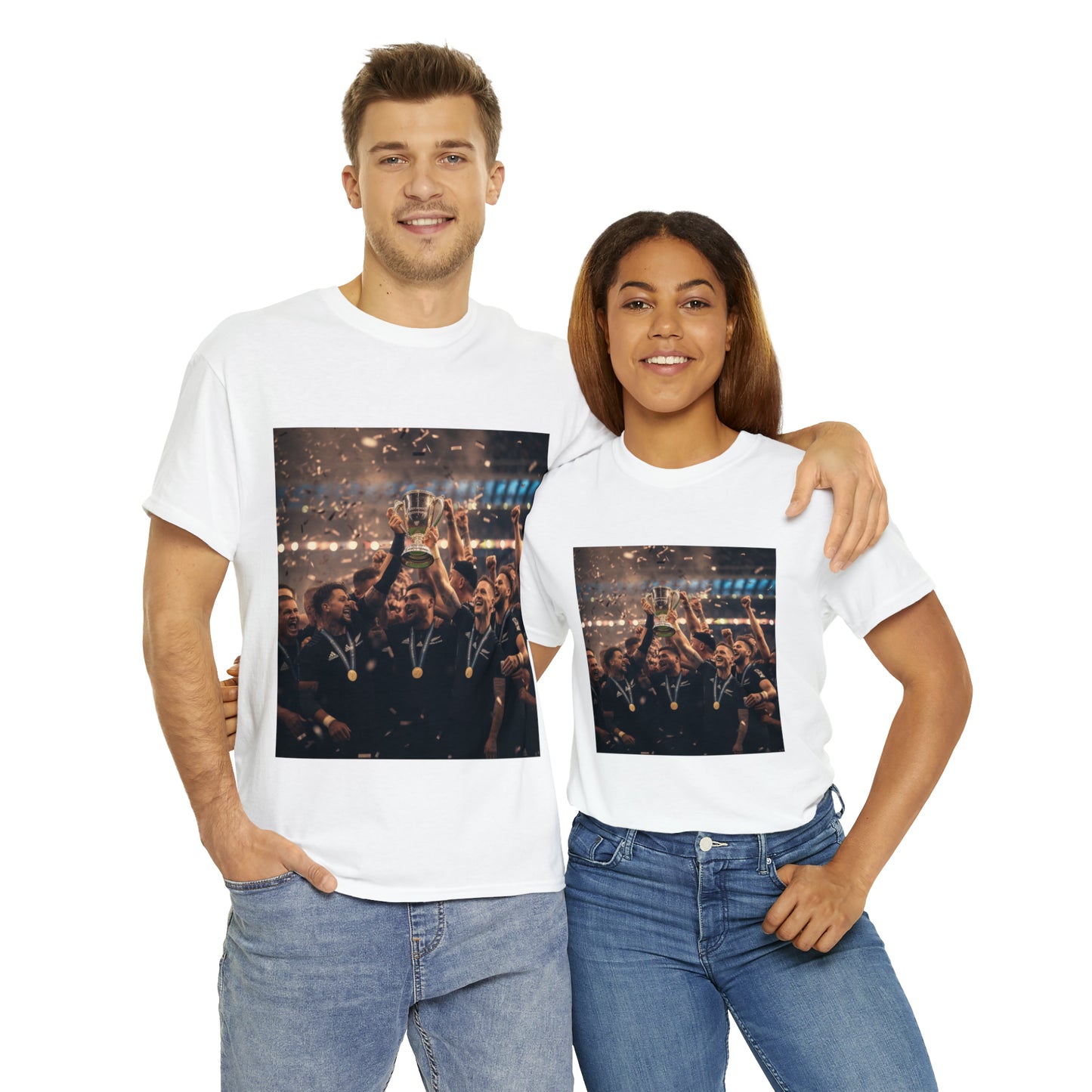 All Blacks World Cup Celebration - light shirts