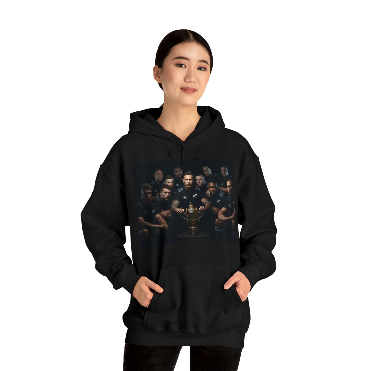 All Blacks Winners Photoshoot - black hoodie